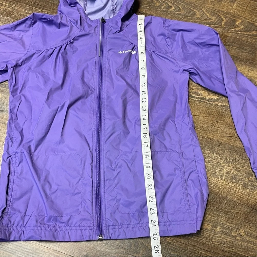 Columbia Girls Switchback II Rain Jacket Purple Size XL Waterproof Hooded